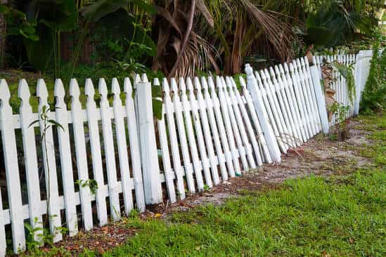 Repairing a damaged section of wood fencing